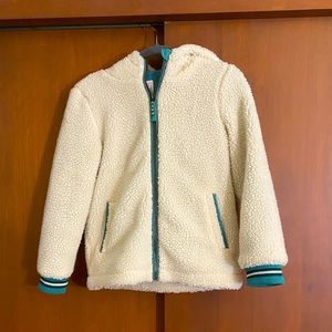 Kids Fat Face Sherpa jacket.